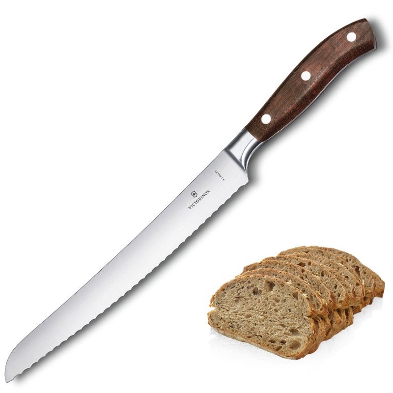 Нож для хлеба. Нож для хлеба Викторинокс. Туристическая посуда Victorinox Bread 21 cm Serrated Edge Knife. Victorinox Grand Maitre 30см.